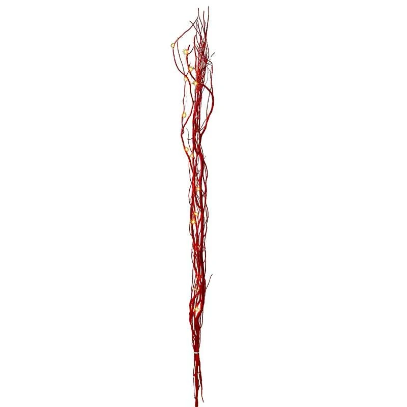 SHA2020R Arreglo De Ramas Rojo Con Luces Led 118 Cm.
