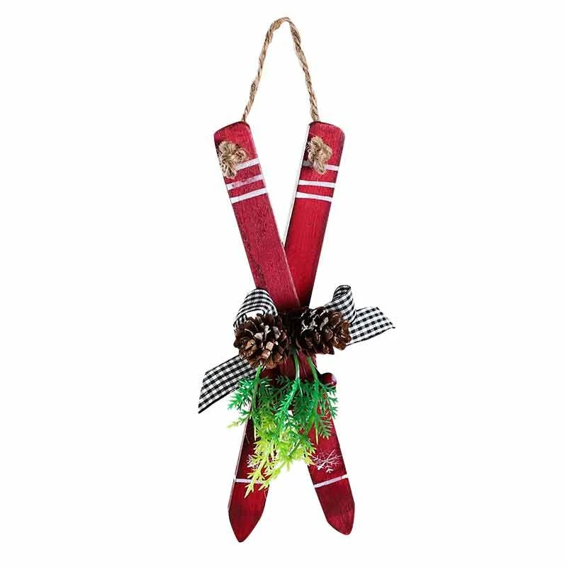 SHA312R Ornamento Esquies Rojo 23(D) Cm.