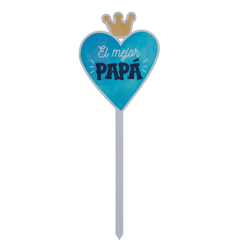Art.12551 Pick Papá Corazón 29.5x10.5cm 1pz