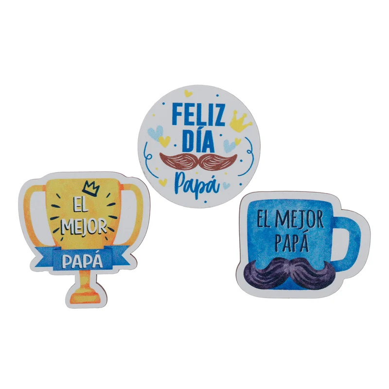 Art.12543 Figuritas Papá 5cm (aprox) 3pz