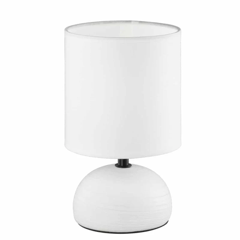 Lámpara de sobremesa Trio Luci cerámica blanco R