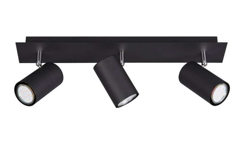 Foco Trio Marley 3 luces negro mate 48cm 8