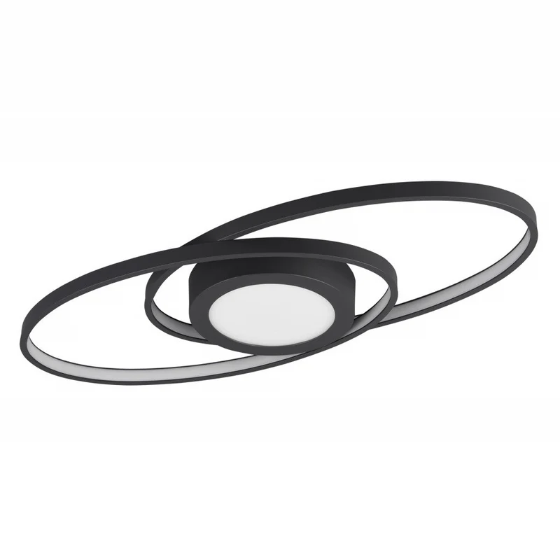 Plafón de techo Trio Galaxy LED antracita 3000K regulable 57cm R