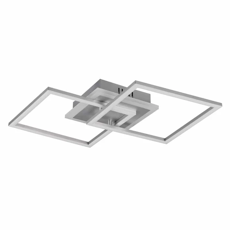 Plafón de techo Trio Venida LED titán 3000K regulable 57,5cm R