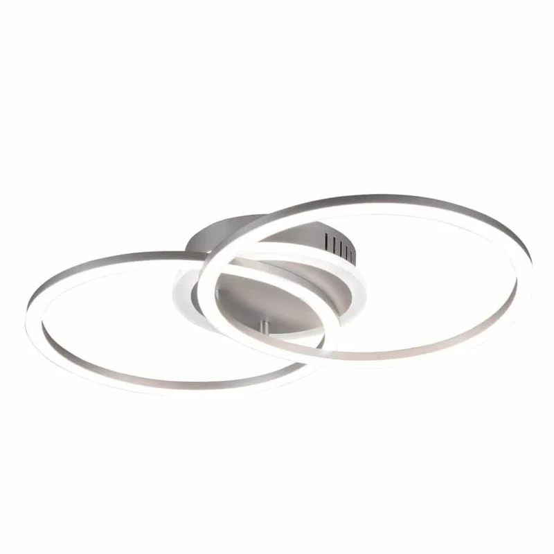 Plafón de techo Trio Venida LED titán 3000K regulable 50cm R