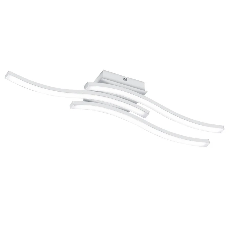 Plafón de techo Trio Route LED 3 luces blanco mate 4000K 56cm R
