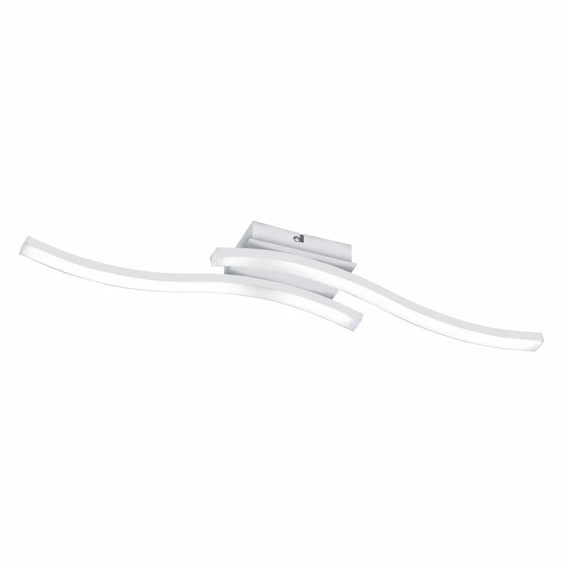 Plafón de techo Trio Route LED 2 luces blanco mate 4000K 56cm R