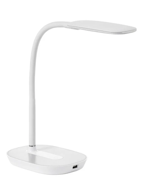 Lámpara de sobremesa MDC Lena LED blanco gris 4000K 5W 575528301 para dormitorio