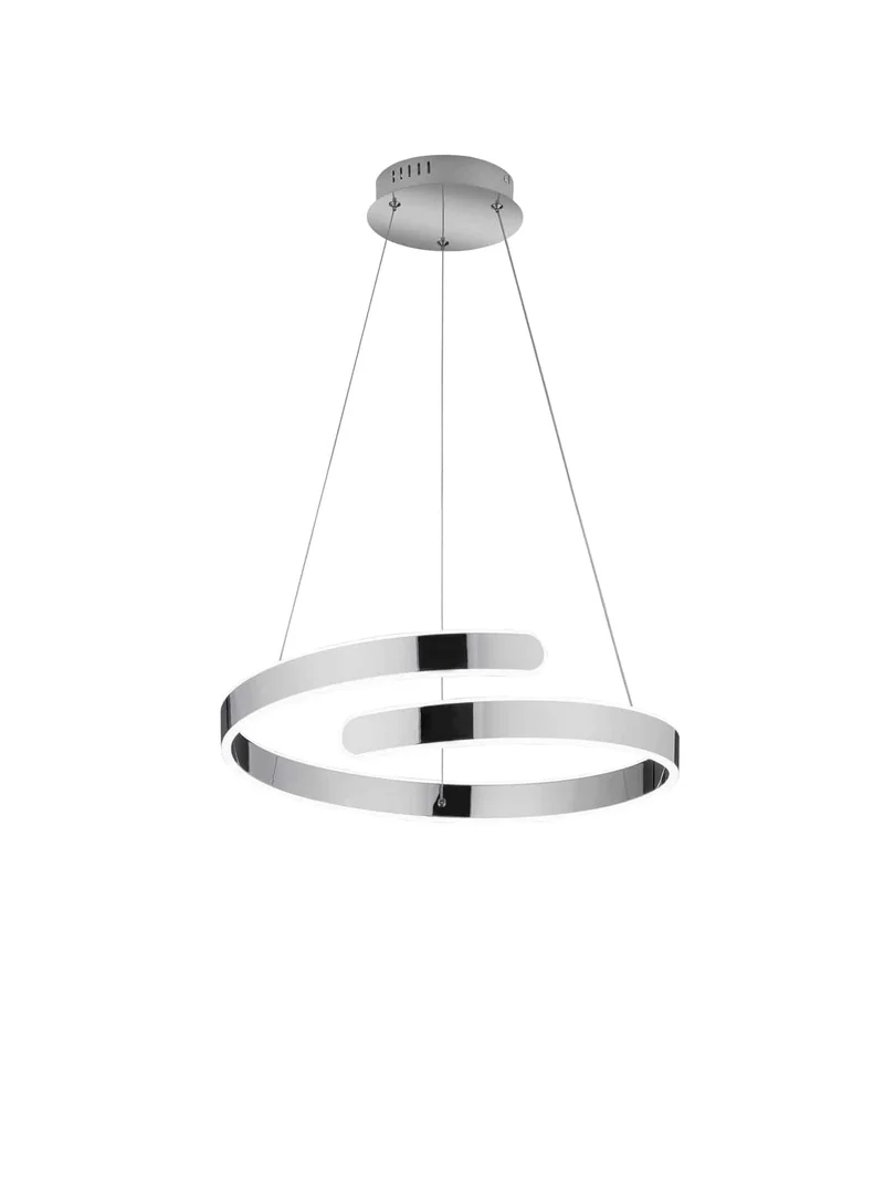 Trio Parma Lámpara colgante LED de metal cromo R