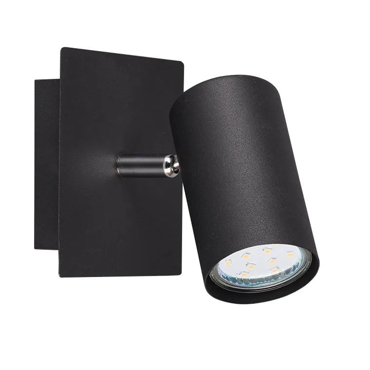 Foco Trio Marley negro mate 8