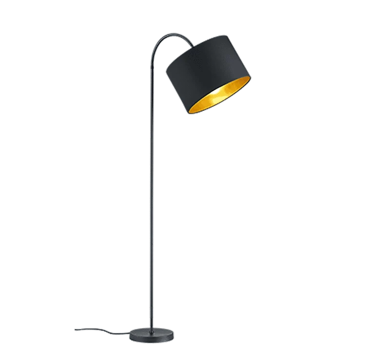Lámpara de pie Trio Hostel negro mate 156cm 4