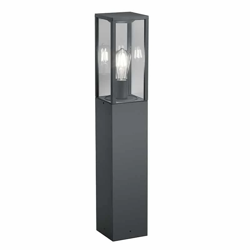 Lámpara de pie de exterior Trio Garonne antracita IP44 80cm 4