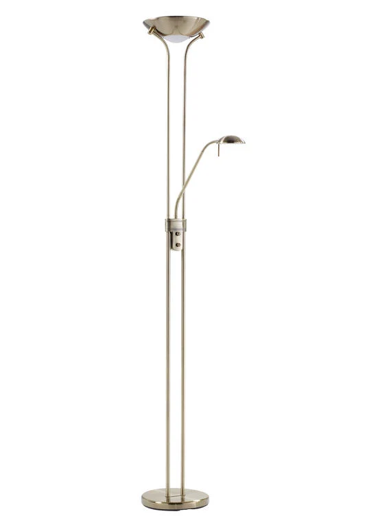 Lámpara de pie de salón MDC Dina LED dorado orientable 3000K regulable 18W 575244420
