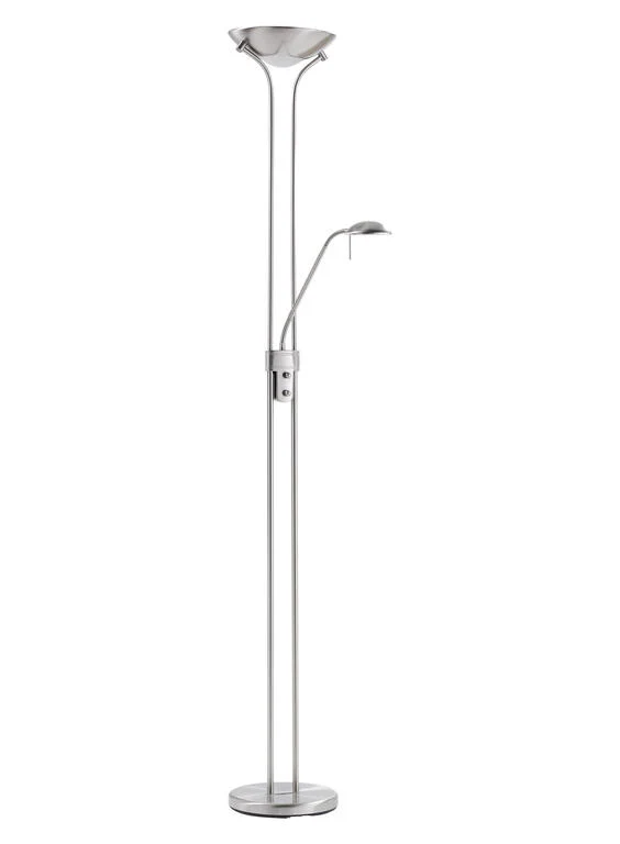 Lámpara de pie de salón MDC Dina LED cromo 3000K IP20 18W 575243520