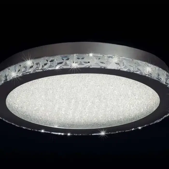 Mantra cristal LED Plafón redondo mediano 42cm LED 1x cristal/cromo 4575