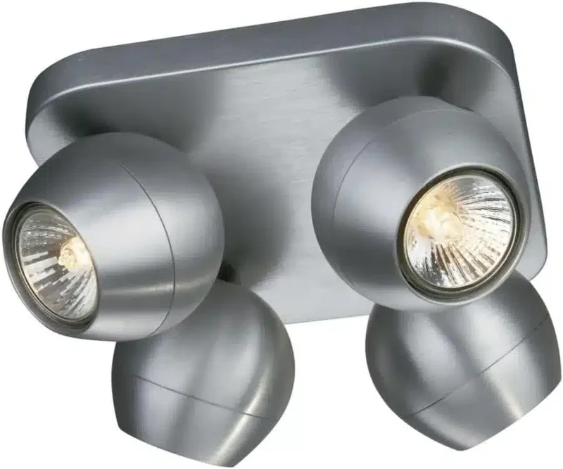 PHILIPS Focos LED de techo aluminio 57034/48LI 400lm para salón