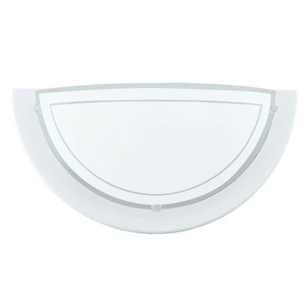 EGLO Planet 83154 Aplique 1L cristal económico Blanco para dormitorio y pasillo