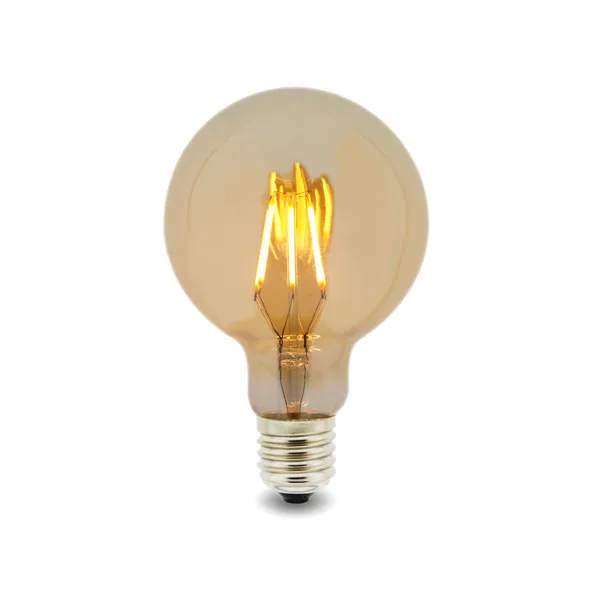 LEDME Bombilla LED Filamento E27 G95 6W Ámbar 2300K LM8559