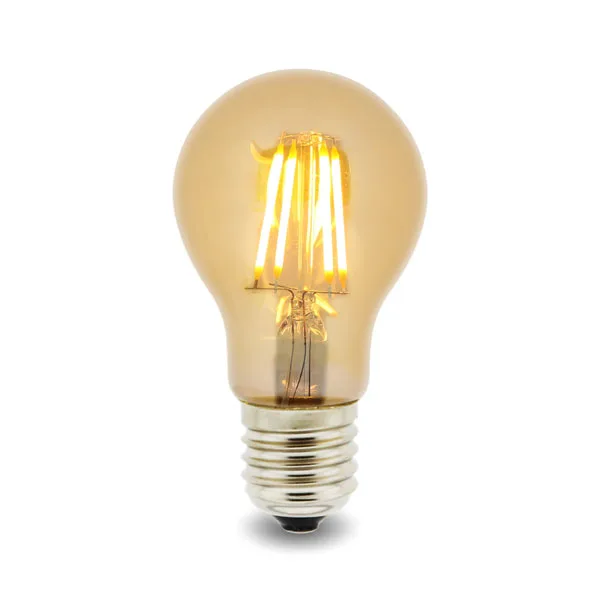 LEDME Bombilla LED Filamento E27 A60 4W Ámbar 2300K LM8554