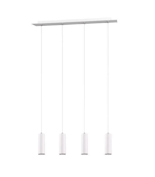 Lámpara de techo colgante Trio Marley 4 luces blanco 150cm 3