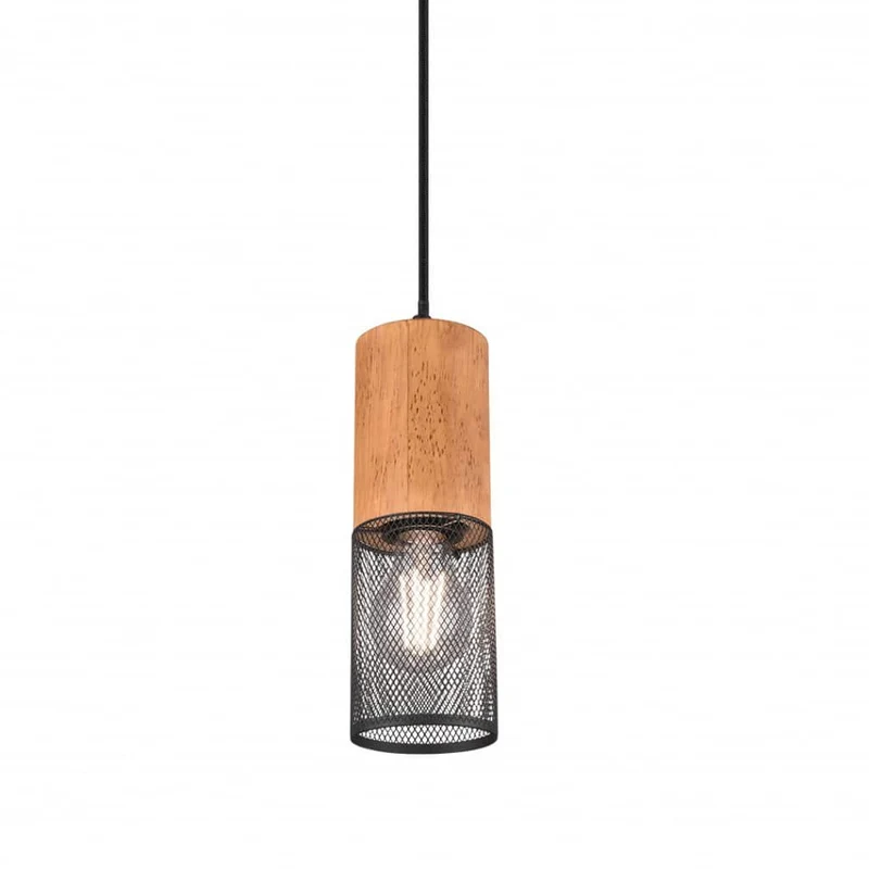 Lámpara de techo colgante Trio Tosh negro mate 150cm 3