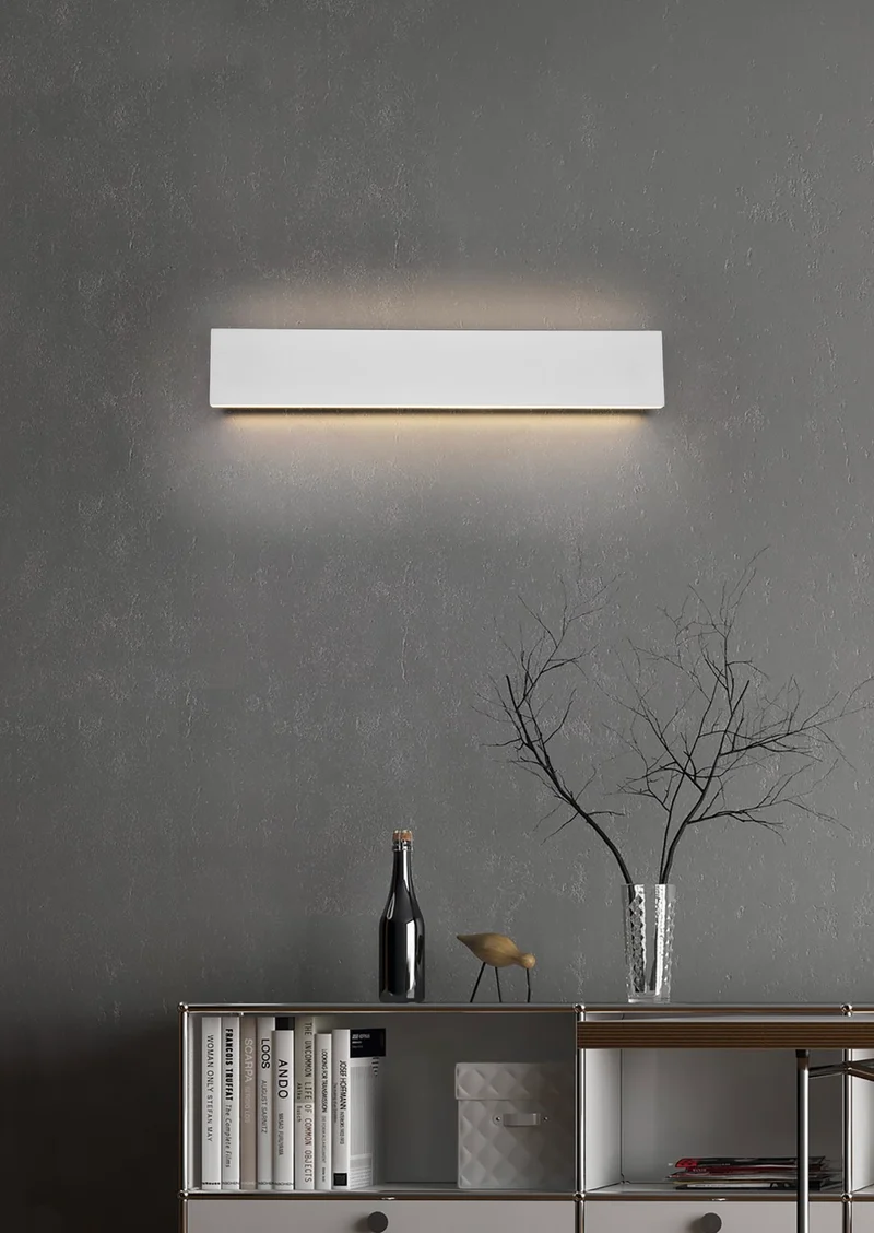 Aplique de pared Trio Concha LED 2 luces blanco mate 3000K regulable arriba y abajo 2