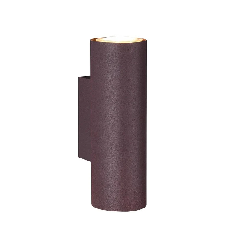Aplique de pared Trio Marley 2 luces óxido arriba y abajo 2