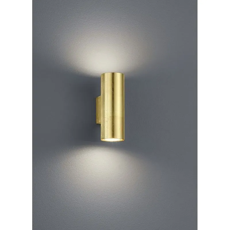 Aplique de pared Trio Cleo 2 luces dorado arriba y abajo 206400279