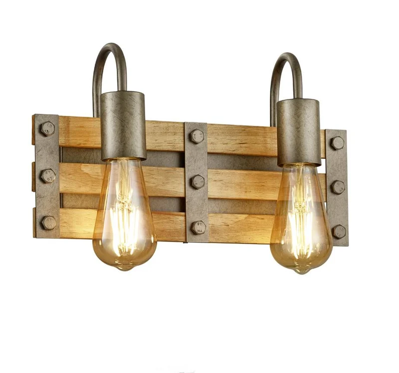 Trio Khan Aplique de pared de metal níquel antiguo 2