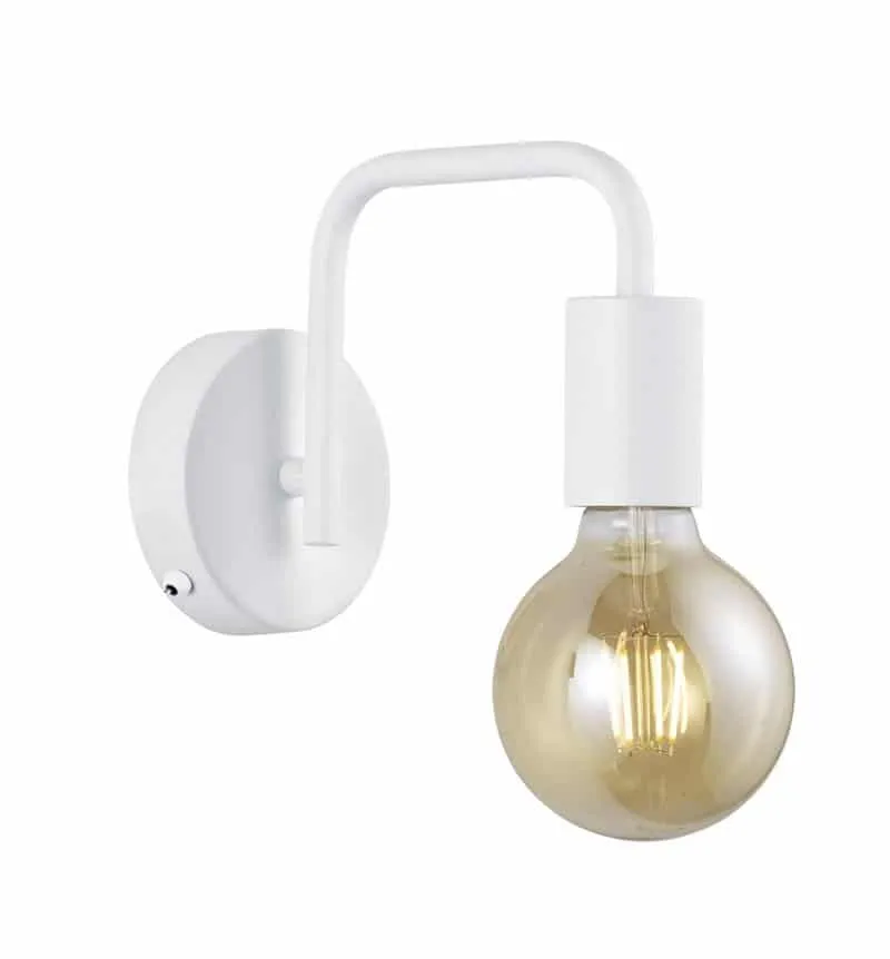 Trio Diallo Aplique de pared de metal blanco mate 2