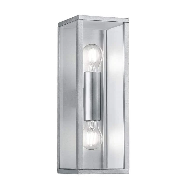 Trio Garonne Aplique de pared exterior de aluminio color zinc 2