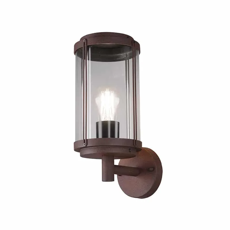 Aplique de exterior Trio Tanaro óxido IP44 32,5cm 2