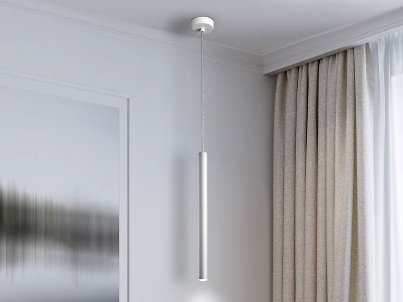 Lámpara de techo colgante Schuller Varas 1 luz blanco 3000K