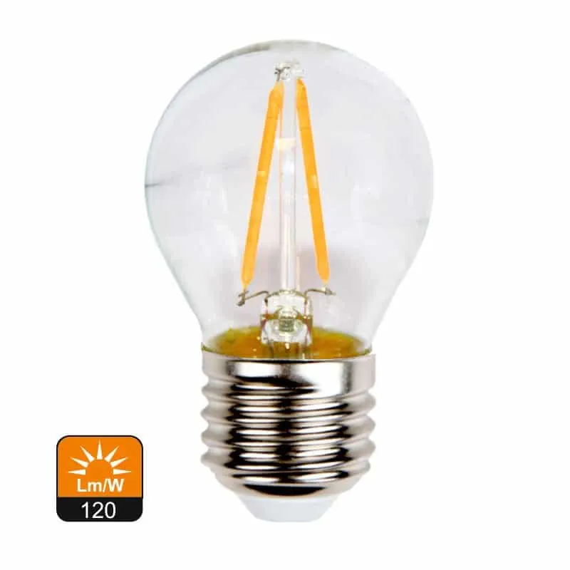 RSR Bombilla Esférica de Filamento G45 Clara E27 4W 4000K 0564