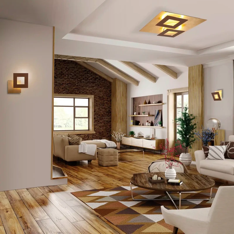 Mantra Dalia Plafón LED blanco, dorado 8161