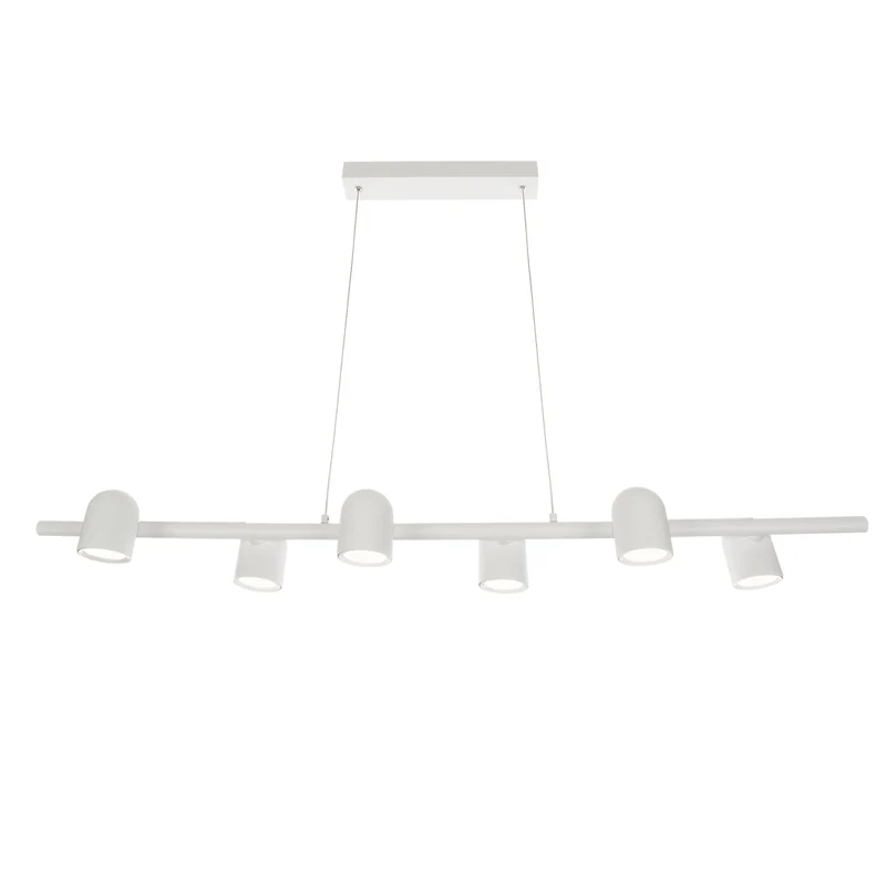 Mantra IOS Lámpara de techo colgante lineal blanco 6 luces GU10 7936