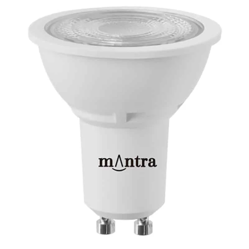 Mantra Bombilla GU10 LED 7W 2700K 510lm DIM blanco R09257