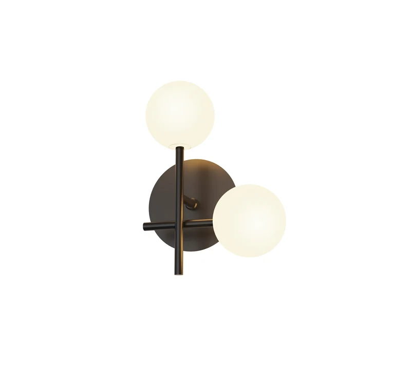 Mantra Cellar Aplique bolas 2 luces negro 7635