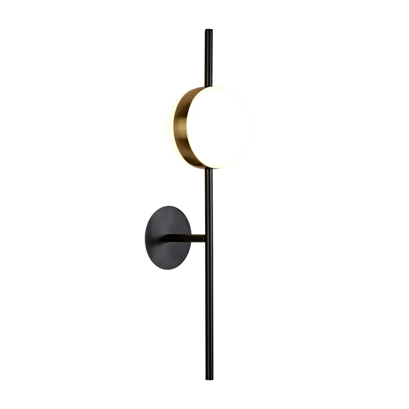 Mantra Cuba Aplique LED dorado, negro 7163