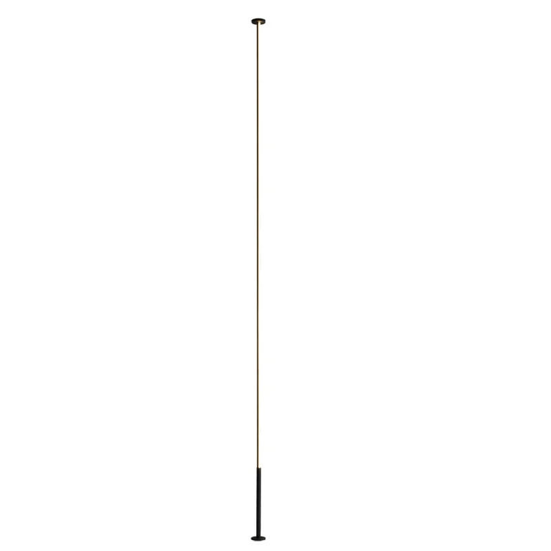 Mantra Vertical Lámpara pie de salón LED 3000K regulable negro 7354