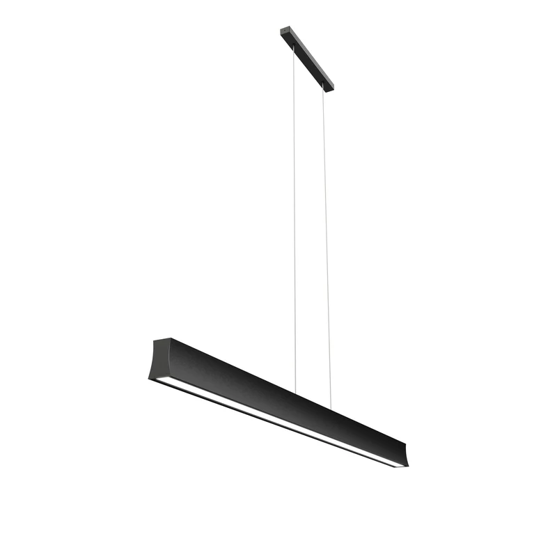 Mantra Hanok Lámpara de techo colgante lineal LED 38W 4000K negro 120cm 110º 7547