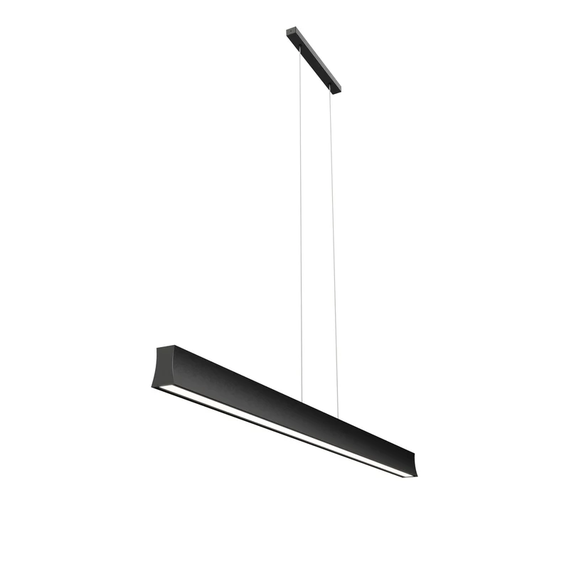 Mantra Hanok Lámpara de techo colgante lineal LED 38W 3000K negro 120cm 110º 7546