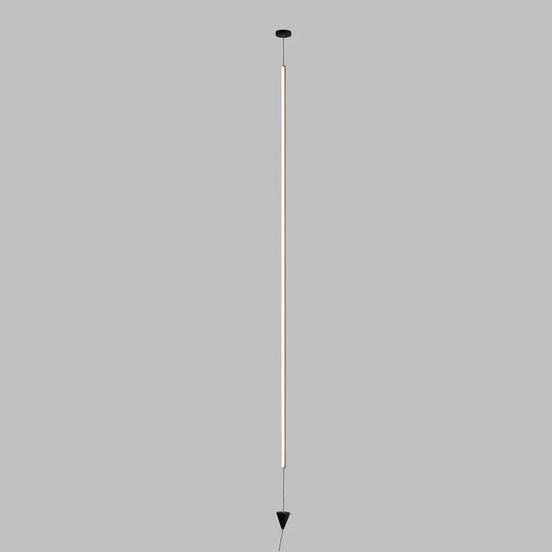 Mantra Vertical Lámpara pie de salón LED 3000K regulable negro 7352