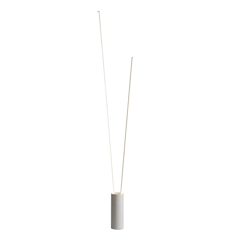 Mantra Vertical Lámpara pie de salón LED 3000K regulable blanco 7345