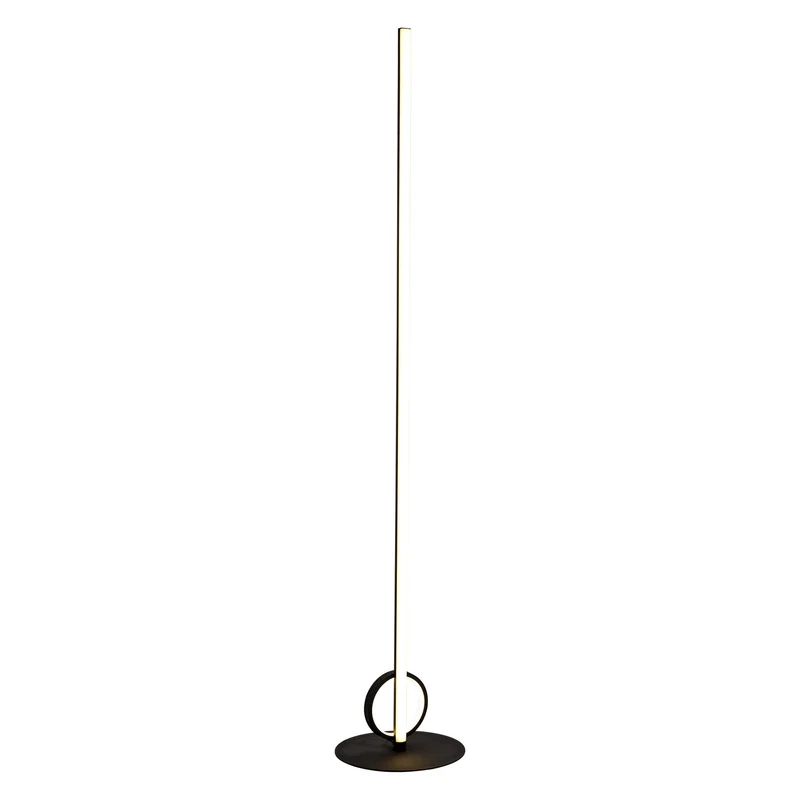 Mantra Kitesurf Lámpara de pie de salón LED negro 7146