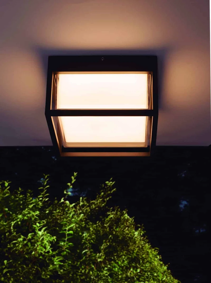 Mantra Chamonix Plafón/Aplique exterior LED IP65 gris oscuro 7060