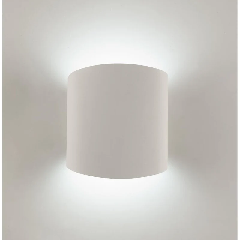 Mantra Asimetric Aplique redondo blanco 6221