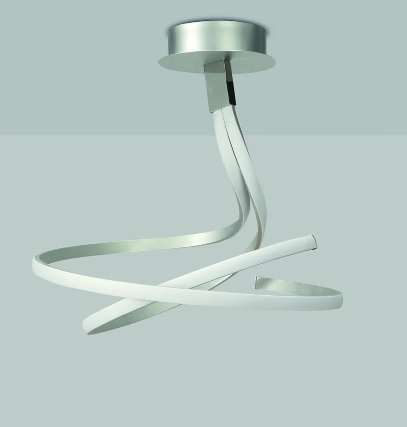 Mantra Nur Lámpara de techo colgante LED plata cromo dimable Ø52cm 4998