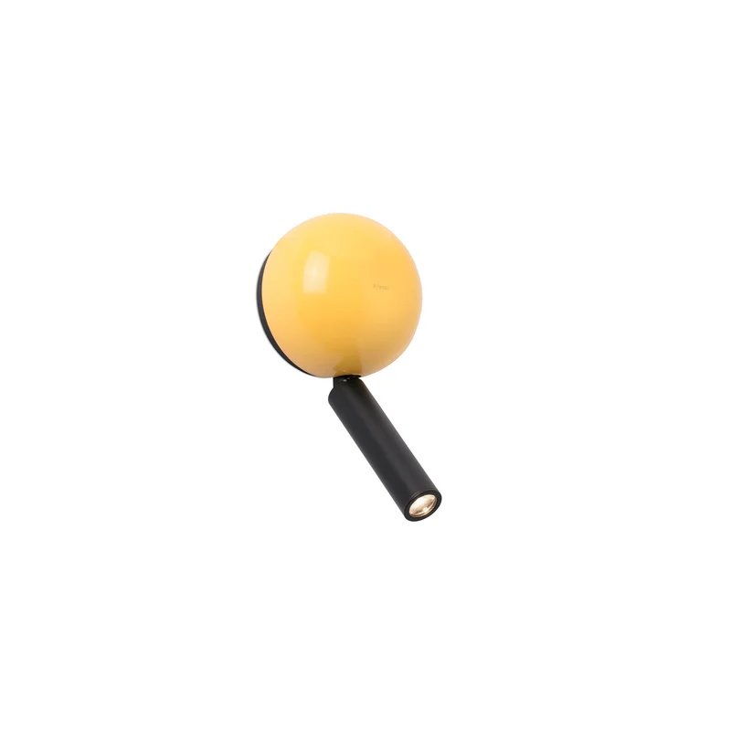 Lámpara de pared aplique Faro Press con lector LED amarillo brillo 3000K 62353
