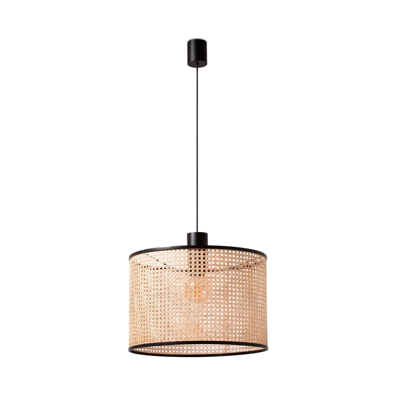 Lámpara de techo colgante Faro Mambo E27 LED ratán 64315-49